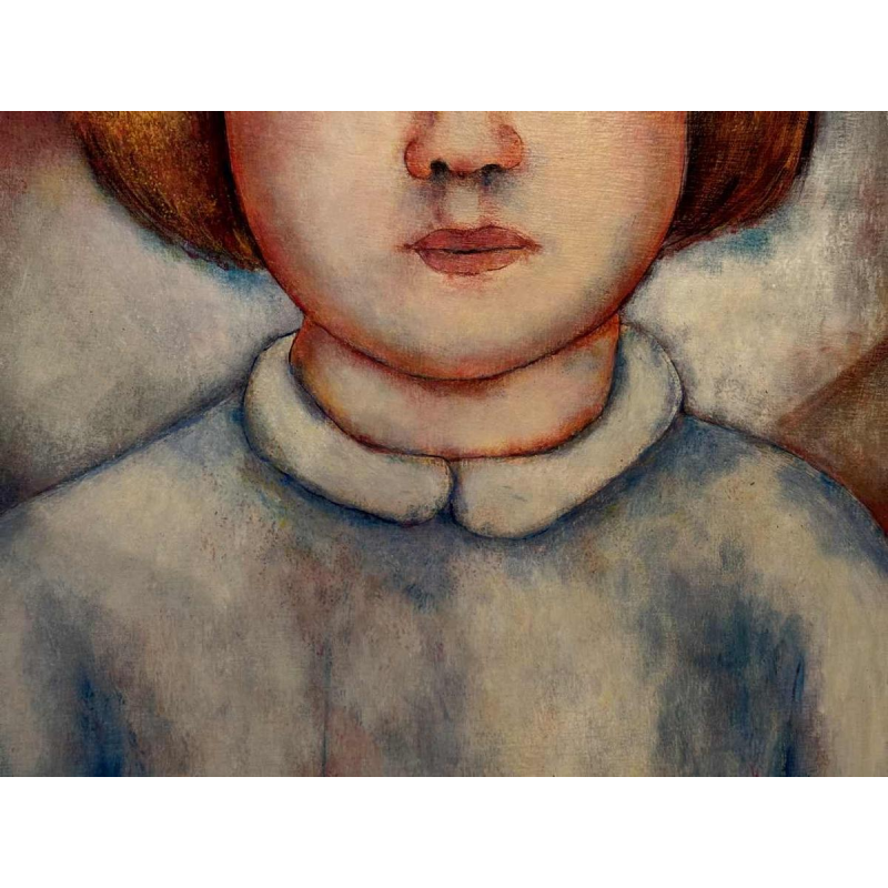 Marcel HOCQ (1933-2021): "La fille au tablier blanc »