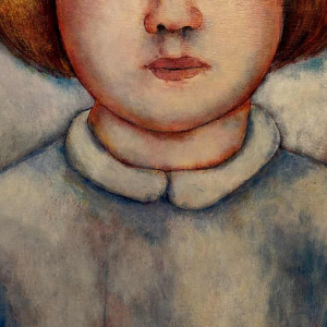 Marcel HOCQ (1933-2021): "La fille au tablier blanc »