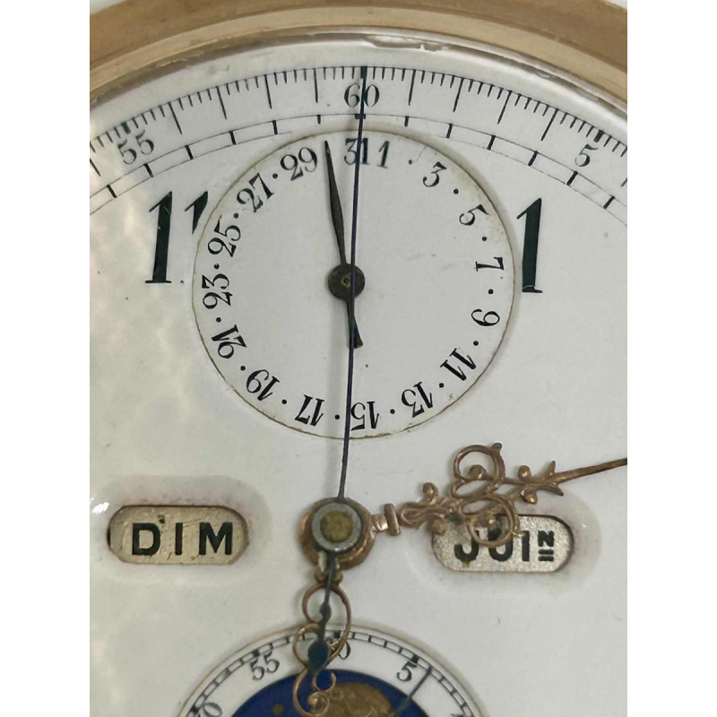 Le Phare, triple calendar chronograph, moon phase and repeater in 18k gold