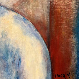 Marcel HOCQ (1933-2021): "The girl with the white apron »