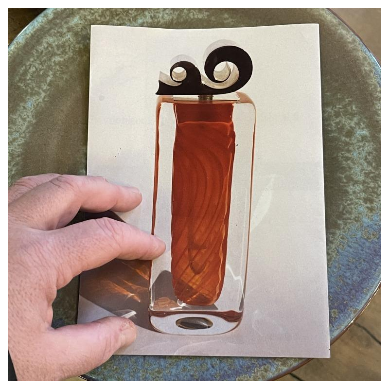 ROBERT PIERINI " Twist " Large Glass Sculpture (70cm), Filigree Base, 1995