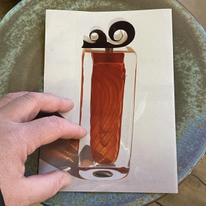 ROBERT PIERINI " Twist " Large Glas Sculptuur (70cm), Filigraan Voet, 1995