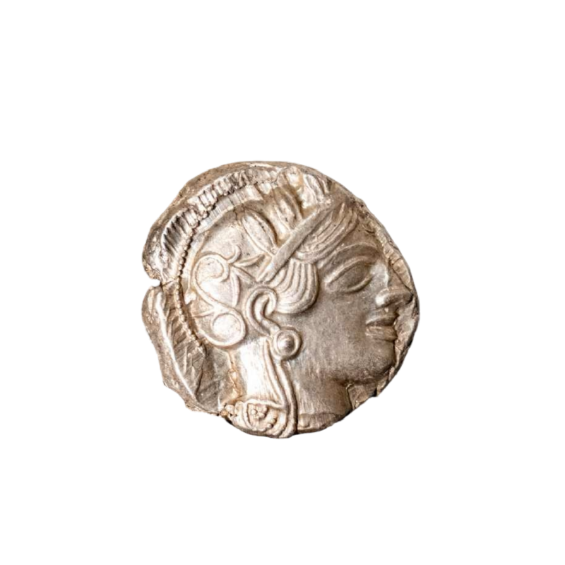 Zilveren tetradrachme, Athene Attica, 490 - 407 v.Chr.