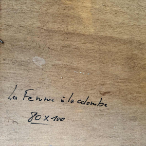 Marcel HOCQ (1933-2021): "The woman with the dove »