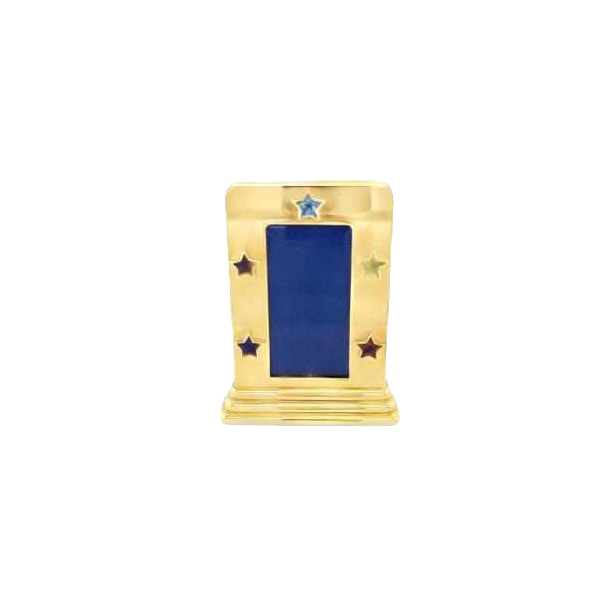 Cadre porte photo en or 18kt, diamants & pierres précieuses