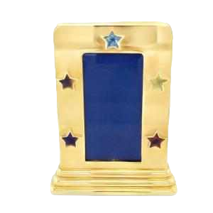 Fotolijst in 18kt goud, diamanten & edelstenen