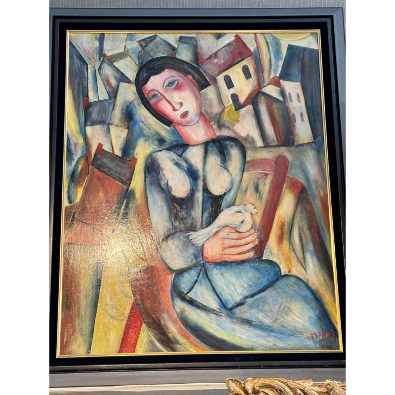 Marcel HOCQ (1933-2021): "De vrouw met de duif »