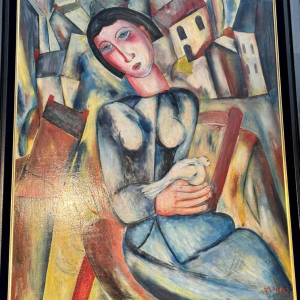 Marcel HOCQ (1933-2021): "La femme à la colombe »