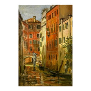 Ulpiano Checa y Sanz 'Vue de Venise de jour' peinture huile sur toile, 1905