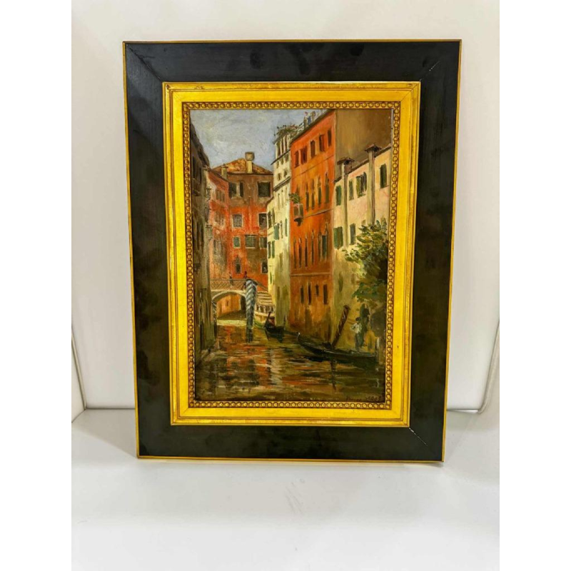 Ulpiano Checa y Sanz 'Vue de Venise de jour' peinture huile sur toile, 1905