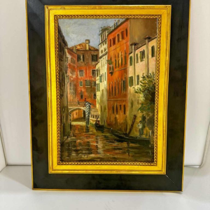 Ulpiano Checa y Sanz 'Vue de Venise de jour' peinture huile sur toile, 1905