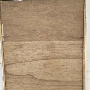 Marcel HOCQ (1933-2021): "The meeting » painting oil on panel