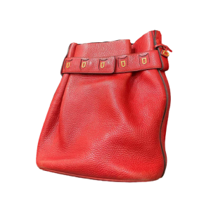 Delvaux Calicot tas in rood leer