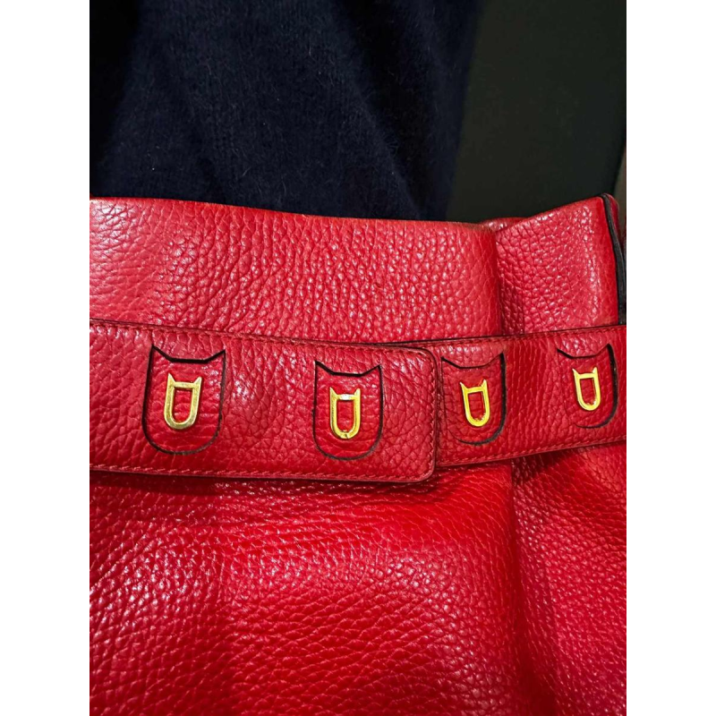 Delvaux, sac "Calicot" en cuir rouge