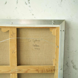 Roger Nellens - Oil on canvas "Le cyclope" Imaginary Machines painting, 1977