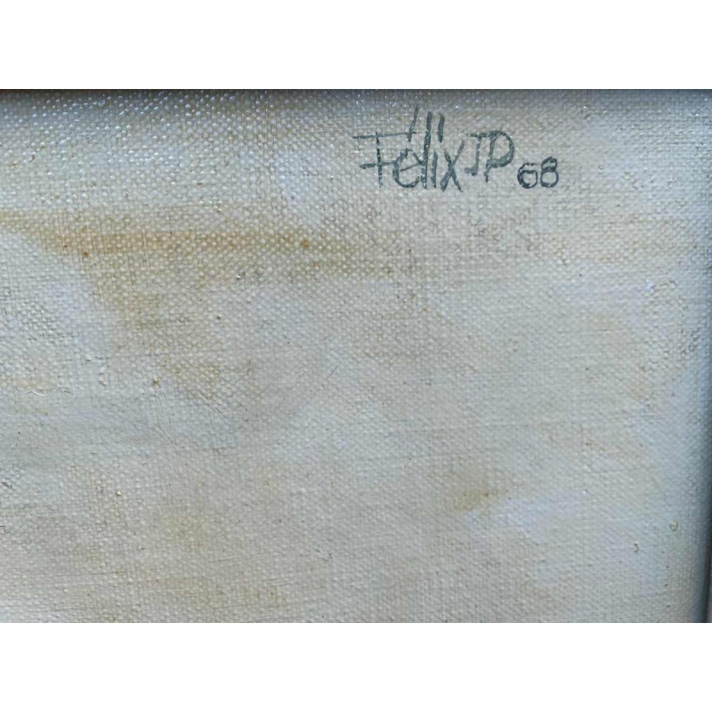 Jean-Pierre FELIX (Bouge-Namur 1938-) oil on canvas dated 1968