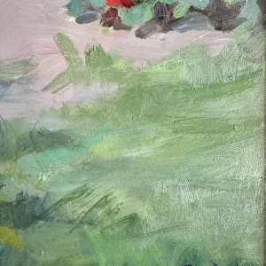 Ellen de TOMBAY (1918-1998): « Onderbroken lezen » schilderij olie op doek