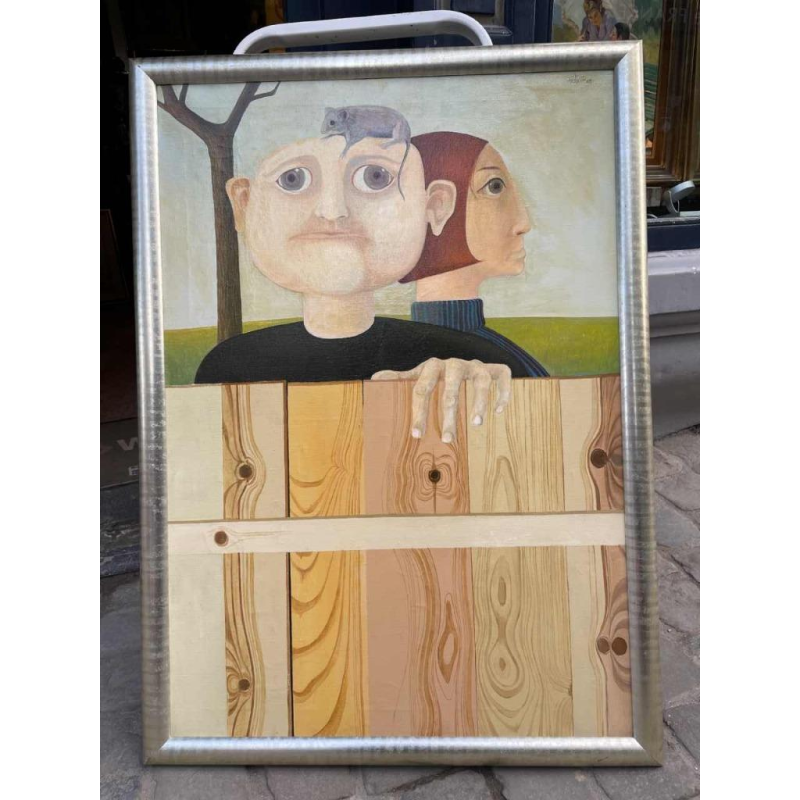 Jean-Pierre FELIX (Bouge-Namur 1938-) huile sur toile datée 1968