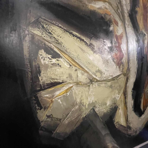 GILBERT AUQUIERE, Schilderij "Nocturne XX" Groot abstract olieverf op doek 1963