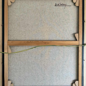 Réservé Ellen de TOMBAY (1918-1998): «Lecture interrompue» peinture huile