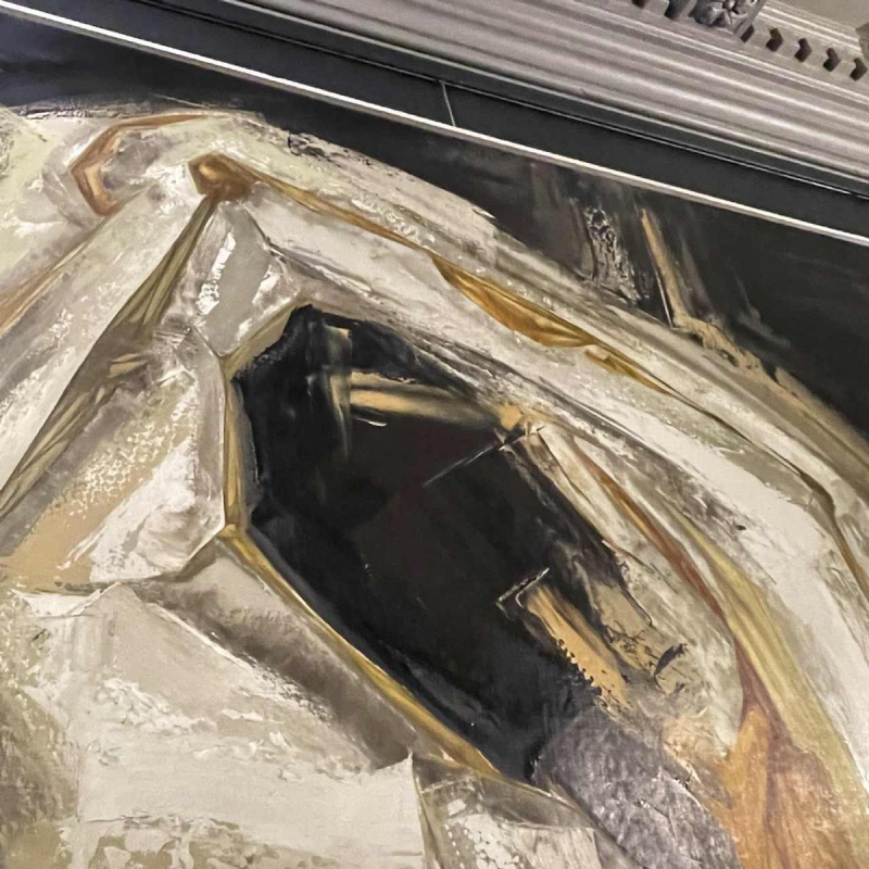 GILBERT AUQUIERE, Schilderij "Nocturne XX" Groot abstract olieverf op doek 1963