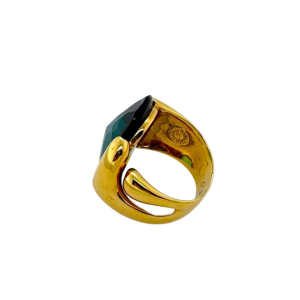 Geelgouden toermalijn ring 18Kt.