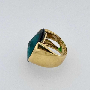 Bague Tourmaline en or jaune 18Kt.