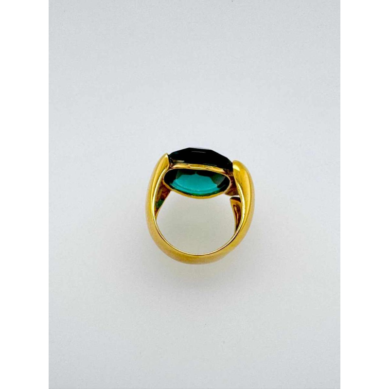Bague Tourmaline en or jaune 18Kt.