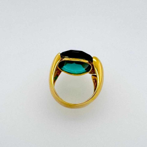 Bague Tourmaline en or jaune 18Kt.