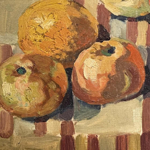 Prosper Chalon, Schilderij " Stilleven met Vruchten " olieverf op doek 1952