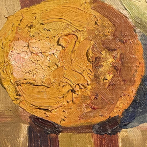 Prosper Chalon, Painting " Still Life with Fruits " Oil on Canvas 1952