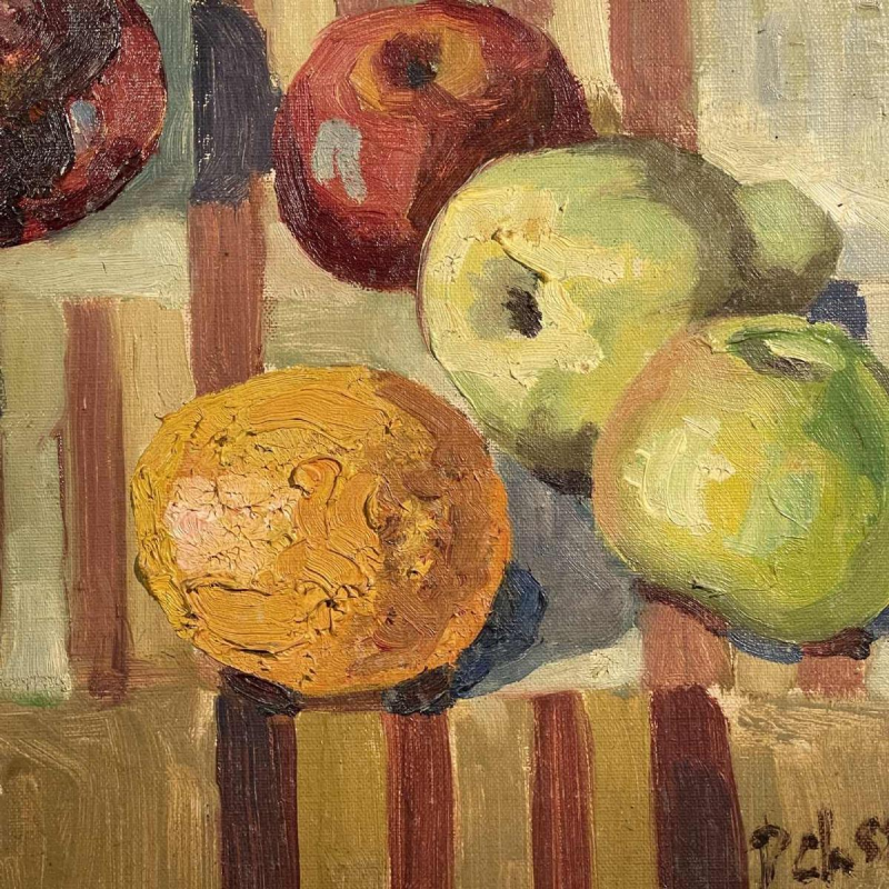 Prosper Chalon, Schilderij " Stilleven met Vruchten " olieverf op doek 1952