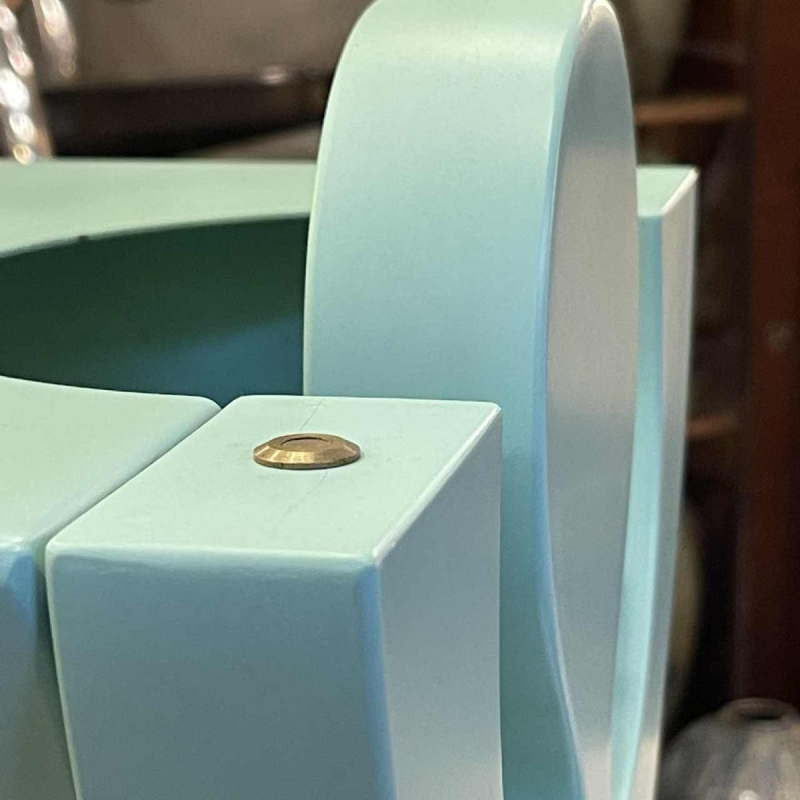 Paire Chevets Tabourets Etagères Tables Verts Style Memphis Anthropomorphe 1980