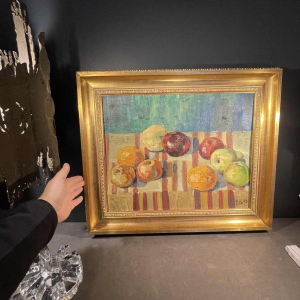 Prosper Chalon, Schilderij " Stilleven met Vruchten " olieverf op doek 1952