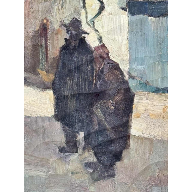 Camille BARTHELEMY (1890-1961): « Couple in a village in Aveyron »