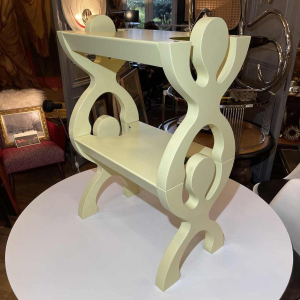 Paire Chevets Tabourets Etagères Tables Jaune Style Memphis Anthropomorphe 1980