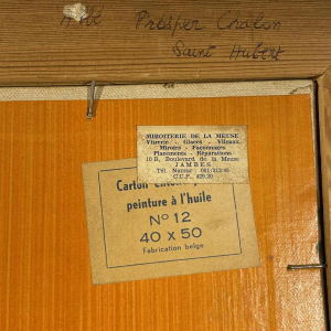 Prosper Chalon, Schilderij " Stilleven met Vruchten " olieverf op doek 1952