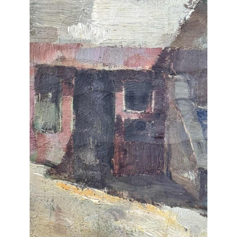 Camille BARTHELEMY (1890-1961): « Couple in a village in Aveyron »