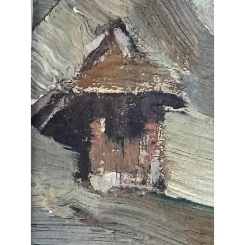 Camille BARTHELEMY (1890-1961): « Couple dans un village en Aveyron »