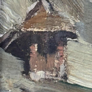 Camille BARTHELEMY (1890-1961): « Couple dans un village en Aveyron »