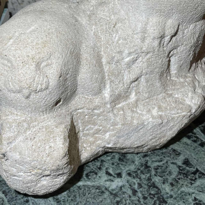 HERBERT GELDHOF "Owls" animal sculpture stone "direct cut", 1960s