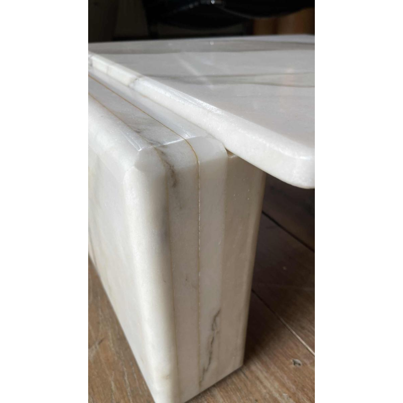 Table basse en Marbre de Carrare à 3 éléments modulables, Design italien ca 1970