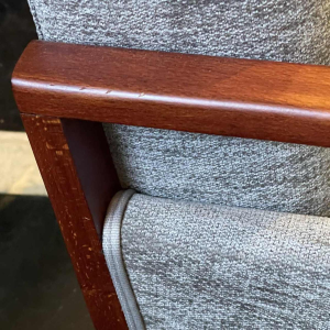 Pair of fully restored vintage armchairs, Czech Design, ca 1950