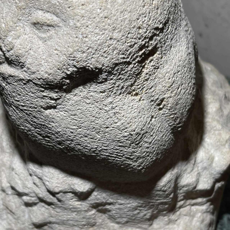 HERBERT GELDHOF "Uilen" dier sculptuur in "direct geslepen" steen, jaren 1960