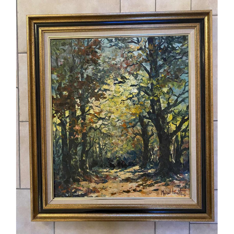 Marcel Leruth 'Châtaigneraie à Wihoux Argenteau' post-Impressionist painting oil on canvas