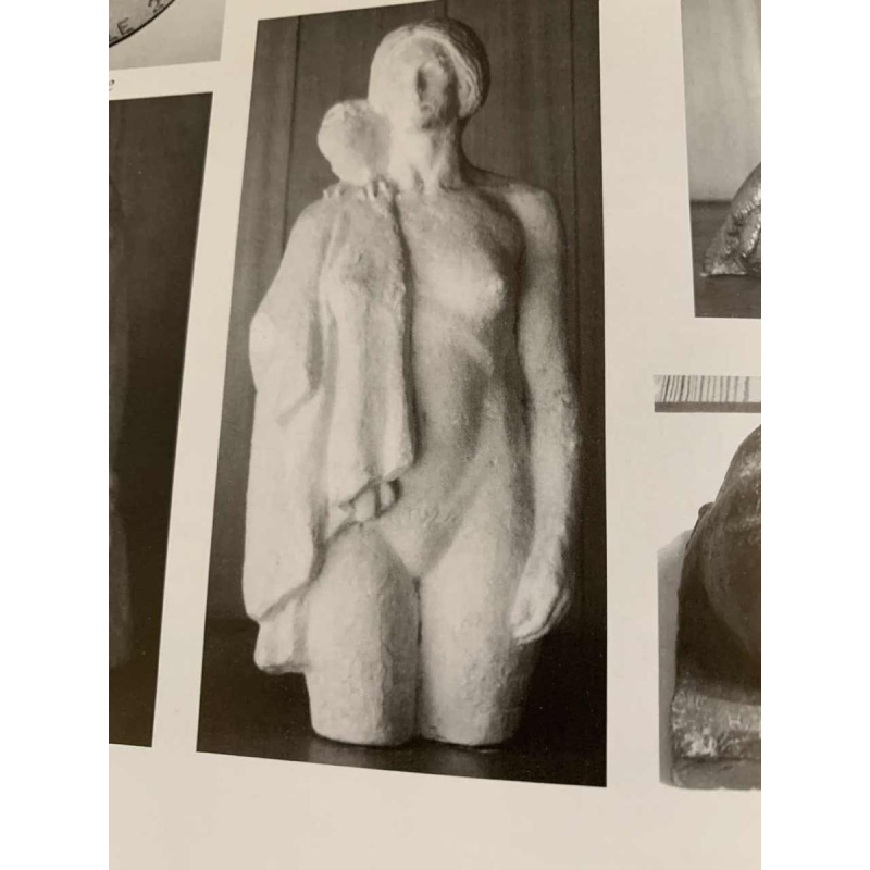 HERBERT GELDHOF "Chouettes" sculpture animalière pierre "taille directe", 1960s