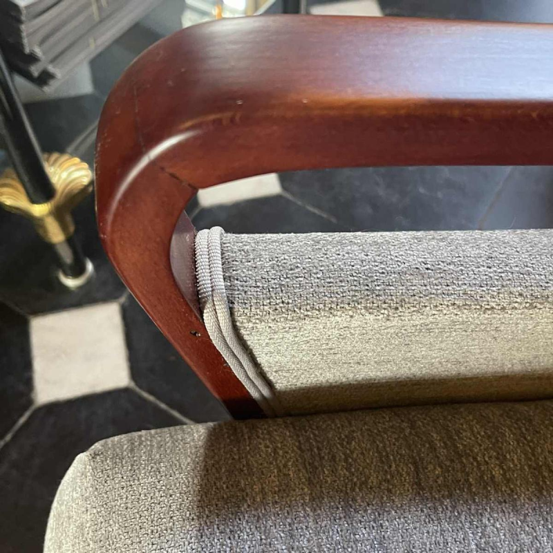 Paire de fauteuils vintage entie`rement restaure´s, Design tchèque, ca 1950