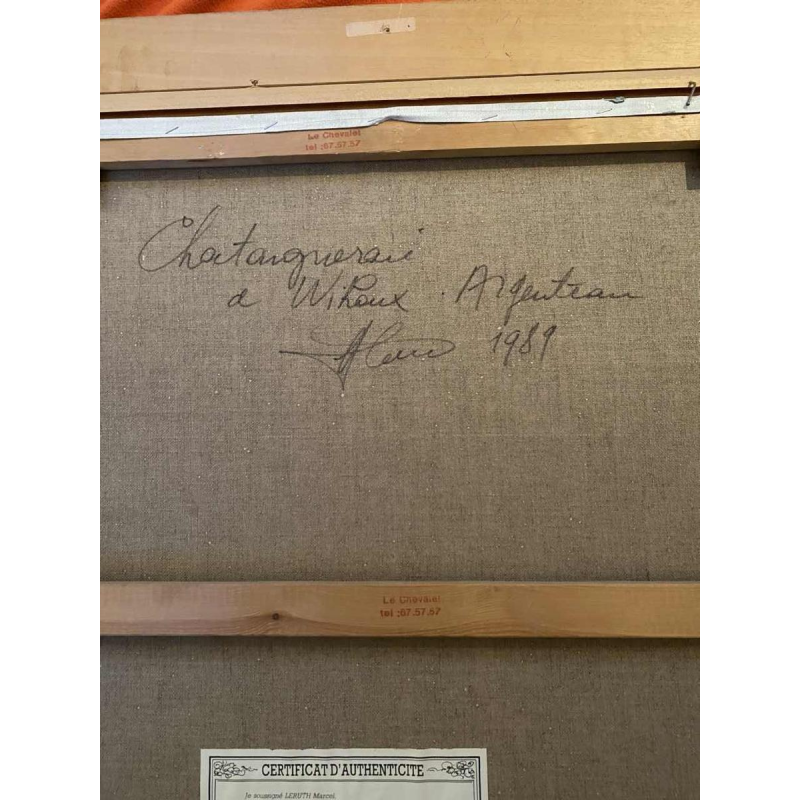 Marcel Leruth 'Châtaigneraie à Wihoux Argenteau' post-Impressionist painting oil on canvas