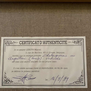 Marcel Leruth 'Châtaigneraie à Wihoux Argenteau' post-Impressionist painting oil on canvas