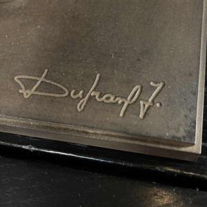 JACQUES DUFRANE, Vaisseau Poisson, Sculpture assemblée brutaliste, acier ca 2000